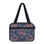 Paisley Floral Bohemian Pattern Print Double Strap Bible Bag