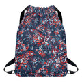 Paisley Floral Bohemian Pattern Print Drawstring Backpack