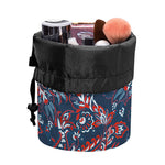 Paisley Floral Bohemian Pattern Print Drawstring Makeup Bag