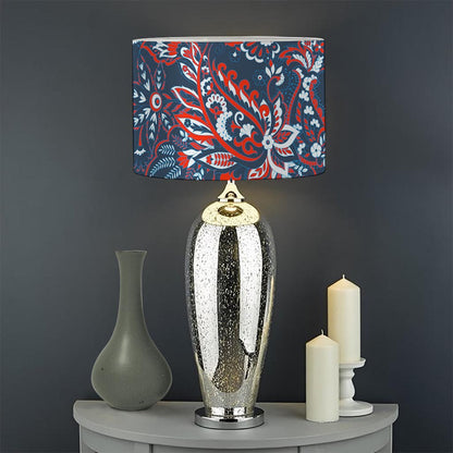 Paisley Floral Bohemian Pattern Print Drum Lamp Shade