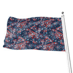 Paisley Floral Bohemian Pattern Print Flag