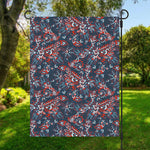 Paisley Floral Bohemian Pattern Print Garden Flag