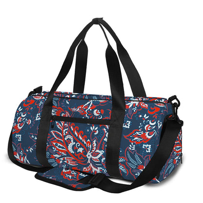 Paisley Floral Bohemian Pattern Print Gym Bag