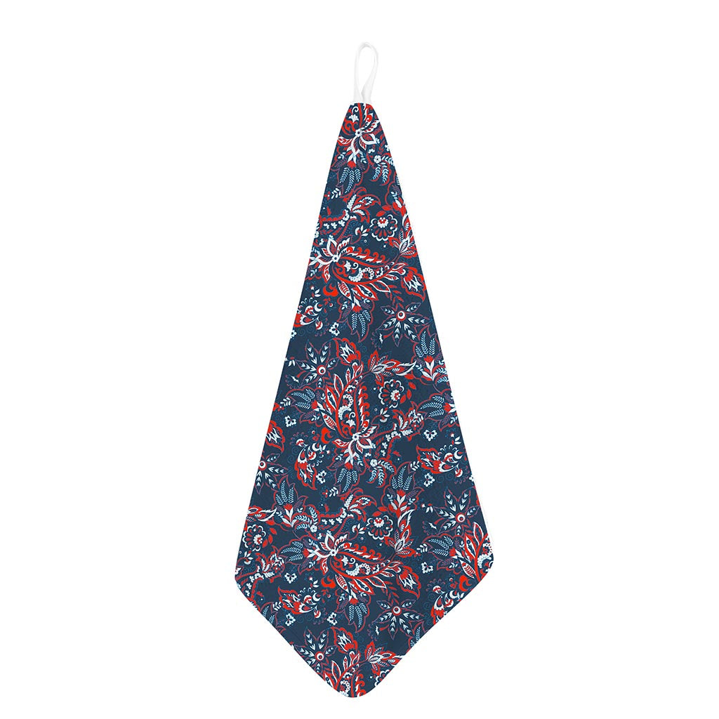 Paisley Floral Bohemian Pattern Print Hand Towel