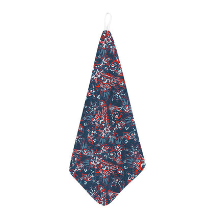 Paisley Floral Bohemian Pattern Print Hand Towel