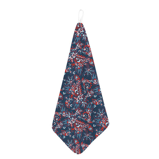 Paisley Floral Bohemian Pattern Print Hand Towel
