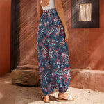 Paisley Floral Bohemian Pattern Print Harem Pants