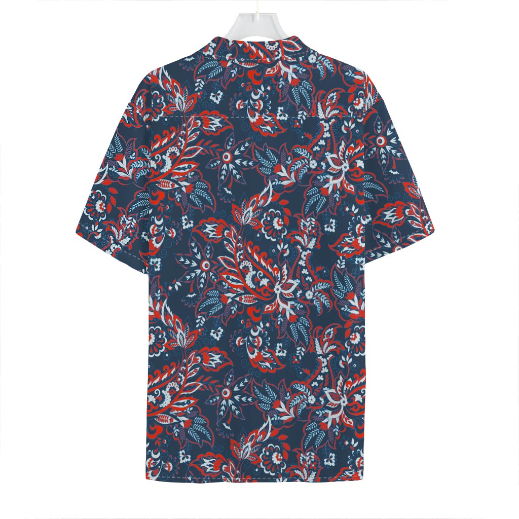 Paisley Floral Bohemian Pattern Print Hawaiian Shirt