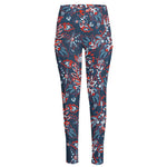 Paisley Floral Bohemian Pattern Print High-Waisted Pocket Leggings