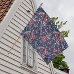 Paisley Floral Bohemian Pattern Print House Flag
