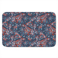 Paisley Floral Bohemian Pattern Print Indoor Door Mat