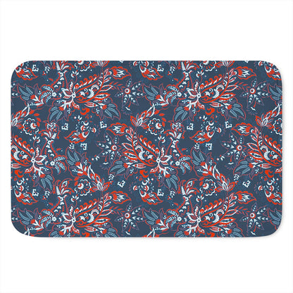 Paisley Floral Bohemian Pattern Print Indoor Door Mat