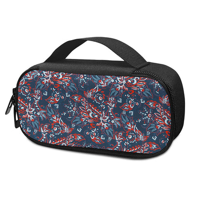 Paisley Floral Bohemian Pattern Print Insulin Cooler Travel Case