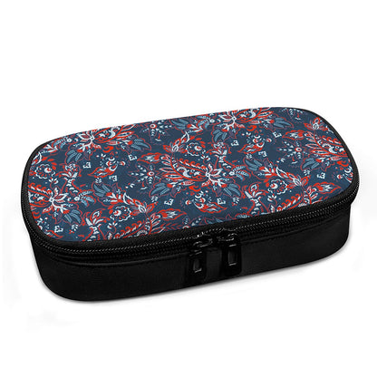 Paisley Floral Bohemian Pattern Print Insulin Cooler Travel Case