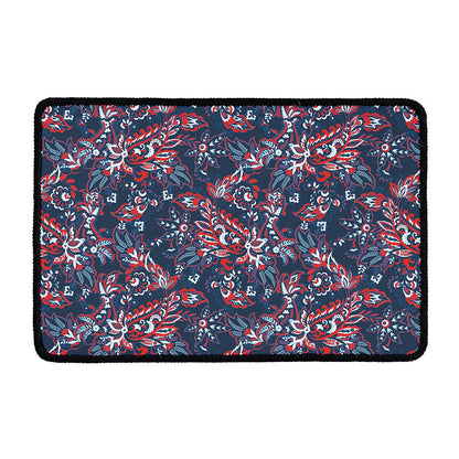 Paisley Floral Bohemian Pattern Print Kitchen Mat
