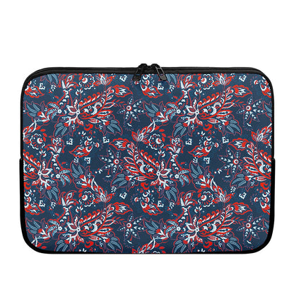Paisley Floral Bohemian Pattern Print Laptop Sleeve