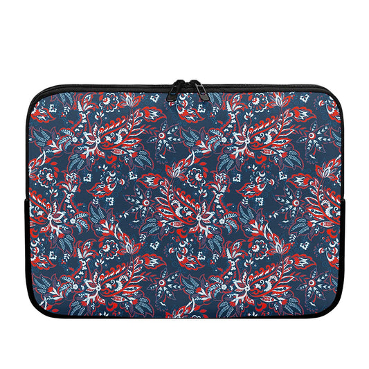 Paisley Floral Bohemian Pattern Print Laptop Sleeve