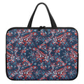 Paisley Floral Bohemian Pattern Print Laptop Sleeve With Handle