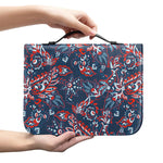 Paisley Floral Bohemian Pattern Print Leather Bible Cover