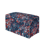 Paisley Floral Bohemian Pattern Print Leather Tissue Box Cover