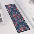 Paisley Floral Bohemian Pattern Print Long Kitchen Mat