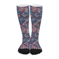 Paisley Floral Bohemian Pattern Print Long Socks