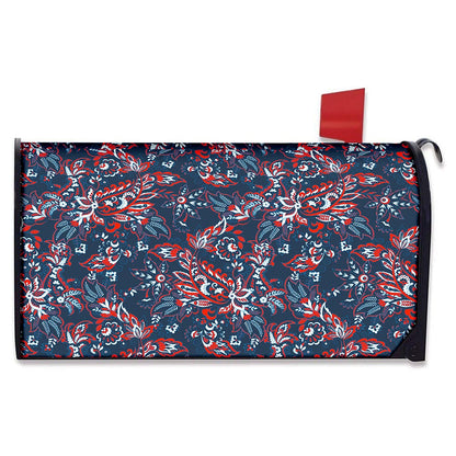 Paisley Floral Bohemian Pattern Print Mailbox Cover