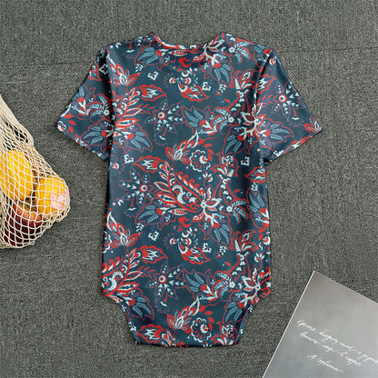 Paisley Floral Bohemian Pattern Print Men's Bodysuit