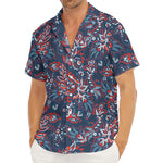 Paisley Floral Bohemian Pattern Print Men's Deep V-Neck Shirt