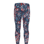 Paisley Floral Bohemian Pattern Print Men's leggings