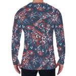 Paisley Floral Bohemian Pattern Print Men's Long Sleeve T-Shirt