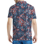 Paisley Floral Bohemian Pattern Print Men's Polo Shirt
