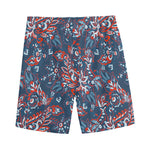 Paisley Floral Bohemian Pattern Print Men's Sports Shorts