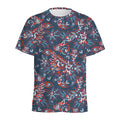 Paisley Floral Bohemian Pattern Print Men's Athletic T-Shirt