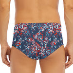 Paisley Floral Bohemian Pattern Print Men's Triangle Swim Briefs