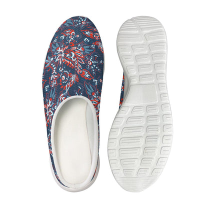 Paisley Floral Bohemian Pattern Print Mesh Casual Shoes