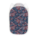 Paisley Floral Bohemian Pattern Print Mesh Laundry Hamper
