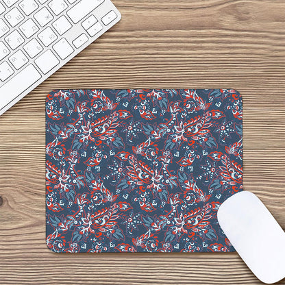 Paisley Floral Bohemian Pattern Print Mouse Pad