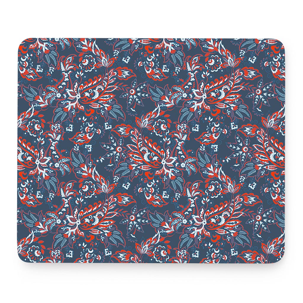 Paisley Floral Bohemian Pattern Print Mouse Pad