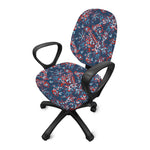 Paisley Floral Bohemian Pattern Print Office Chair Cover
