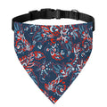 Paisley Floral Bohemian Pattern Print Over The Collar Dog Bandana