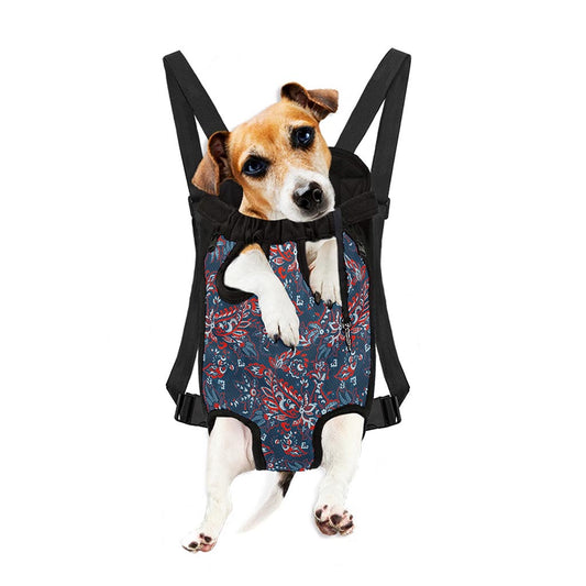 Paisley Floral Bohemian Pattern Print Pet Carrier Backpack