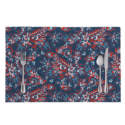 Paisley Floral Bohemian Pattern Print Placemat