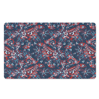 Paisley Floral Bohemian Pattern Print Polyester Doormat