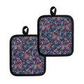 Paisley Floral Bohemian Pattern Print Pot Holders