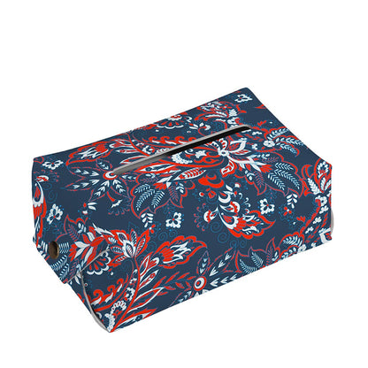 Paisley Floral Bohemian Pattern Print Rectangle Tissue Box Cover