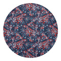 Paisley Floral Bohemian Pattern Print Round Blanket