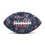 Paisley Floral Bohemian Pattern Print Rugby Ball