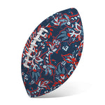 Paisley Floral Bohemian Pattern Print Rugby Ball
