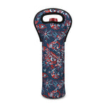 Paisley Floral Bohemian Pattern Print Single Neoprene Wine Tote